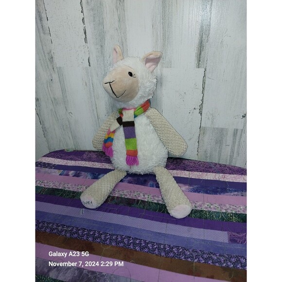 Scentsy Buddy 2010 Alma the Alpaca Plush Animal with Scarf- No Scent Pack or Hat - Picture 4 of 8